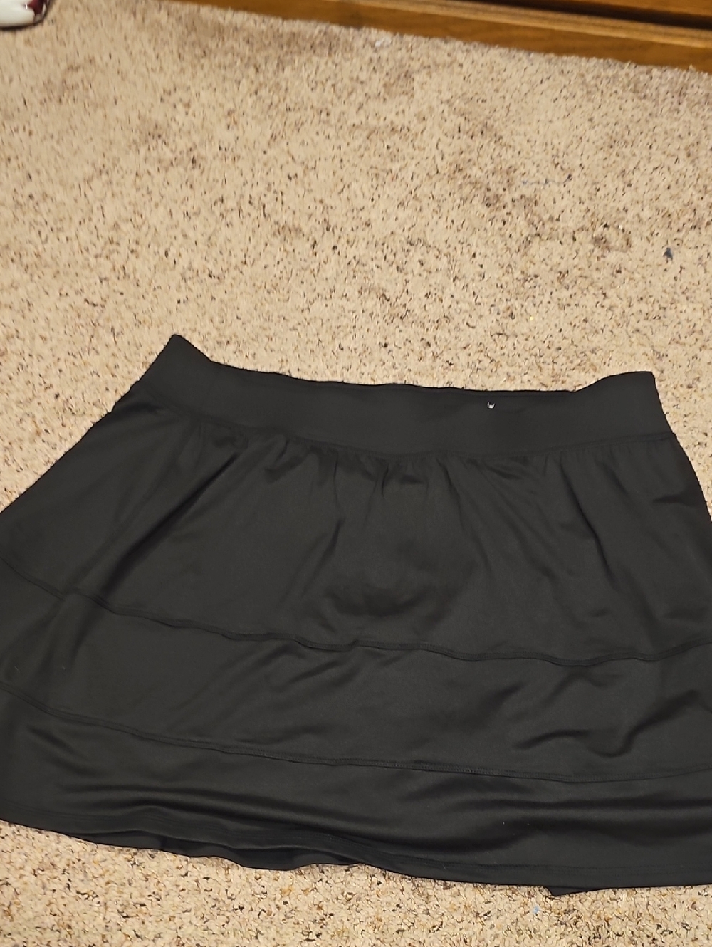 Livi Active Black Tiered Athletic Skort
